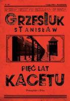 Pięć lat kacetu DL. Autor: Grzesiuk Stanisław. SmakLiter.pl Okładka książki Pięć lat kacetu DL