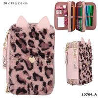 Opakowanie PIÓRNIK Z WYPOSAŻENIEM Z KOCIMI USZAMI TOP MODEL PLUSZOWY FRONT 10704A