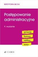 Postępowanie administracyjne. Autor: Opracowanie zbiorowe. SmakLiter.pl Okładka książki Postępowanie administracyjne