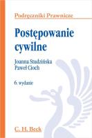 Postępowanie cywilne. Autor: Cioch Paweł, Studzińska Joanna. SmakLiter.pl Okładka książki Postępowanie cywilne