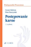 Postępowanie karne. Autor: Kulesza Cezary, Starzyński Piotr. SmakLiter.pl Okładka książki Postępowanie karne
