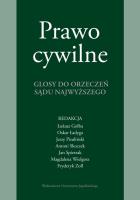 Okładka książki Prawo cywilne. Glosy do orzeczeń Sądu Najwyższego