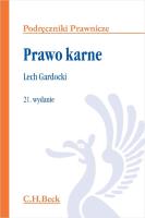 Prawo karne. Autor: Gardocki Lech. SmakLiter.pl Okładka książki Prawo karne