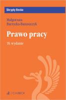 Prawo pracy. Autor: Barzycka-Banaszczyk Małgorzata. SmakLiter.pl Okładka książki Prawo pracy
