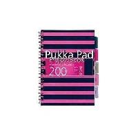 Project Book Navy A5/100K kratka róż (3szt) PUKKA. Wydawca: Pukka Pads. SmakLiter.pl Opakowanie Project Book Navy A5/100K kratka róż (3szt) PUKKA