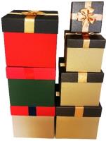 Opakowanie Pudełko Kostka zielony + czerwony S ROZETTE