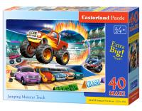 Puzzle 40 maxi - Jumping Monster Truck CASTOR. Wydawca: Castorland. SmakLiter.pl Opakowanie Puzzle 40 maxi - Jumping Monster Truck CASTOR