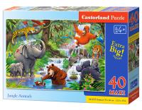 Puzzle 40 maxi - Jungle Animals CASTOR. Wydawca: Castorland. SmakLiter.pl Opakowanie Puzzle 40 maxi - Jungle Animals CASTOR