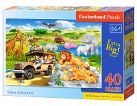 Puzzle 40 maxi - Safari Adventure CASTOR. Wydawca: Castorland. SmakLiter.pl Opakowanie Puzzle 40 maxi - Safari Adventure CASTOR