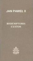 Redemptoris Custos  J.P.II (60). Autor: Jan Paweł II. SmakLiter.pl Okładka książki Redemptoris Custos  J.P.II (60)