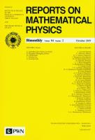 Opakowanie Reports on Mathematical Physics 84/2