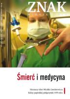 Śmierć i medycyna. Miesięcznik ZNAK, numer 649. Autor: Miesięcznik Znak. SmakLiter.pl Okładka książki Śmierć i medycyna. Miesięcznik ZNAK, numer 649