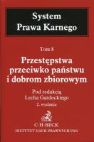System Prawa Karnego T.8 w.2. Autor: red. Lech Gardocki. SmakLiter.pl Okładka książki System Prawa Karnego T.8 w.2