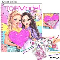 Opakowanie SZKICOWNIK Z CEKINOWYM SERCEM TOP MODEL 10744A