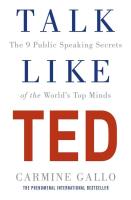 Talk Like TED. Autor: Carmine Gallo. SmakLiter.pl Okładka książki Talk Like TED