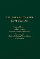 Tempora mutantur cum legibus. Autor: Tarwacka Anna. SmakLiter.pl Okładka książki Tempora mutantur cum legibus