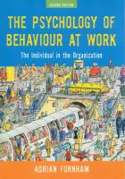 The Psychology of Behaviour at Work. Autor: Furnham Adrian. SmakLiter.pl Okładka książki The Psychology of Behaviour at Work