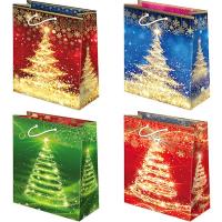 Opakowanie TOREBKI OZDOBNE T-4L SET S-24 ŚWIECĄCE CHOINKI 10 SZTUK