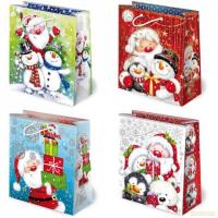 Opakowanie TOREBKI OZDOBNE T-8L SET S-8 MIKOŁAJ MALOWANY 10 SZTUK