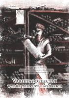 Varietas delectat wybór tekstów łacińskich. Autor: Gładowska Beata, Stachowicz-Garstka Agnieszka, Magdalena Zawadzka. SmakLiter.pl Okładka książki Varietas delectat wybór tekstów łacińskich