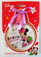 Opakowanie Zawieszka LED Minnie - Kochana córeczka