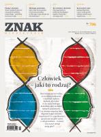 Okładka książki Znak 706 3/2014 Człowiek - jaki to rodzaj