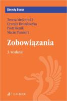 Zobowiązania. Autor: Drozdowska Urszula, Konik Piotr, Pannert Maciej. SmakLiter.pl Okładka książki Zobowiązania