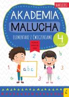 Akademia malucha. Elementarz z ćw. 4-latek. Autor: Opracowanie zbiorowe. SmakLiter.pl Okładka książki Akademia malucha. Elementarz z ćw. 4-latek