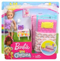 Opakowanie Barbie Chelsea + mały zestaw FXG83