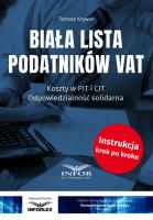 Biała lista podatników VAT. Autor: Krywan Tomasz. SmakLiter.pl Okładka książki Biała lista podatników VAT