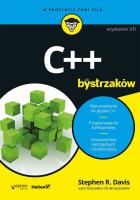 C++ dla bystrzaków. Autor: Davis Stephen R.. SmakLiter.pl Okładka książki C++ dla bystrzaków