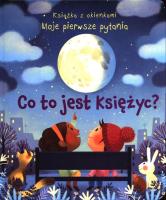 Co to jest księżyc? Moje pierwsze pytania. Autor: Katie Daynes. SmakLiter.pl Okładka książki Co to jest księżyc? Moje pierwsze pytania