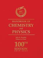 Okładka książki CRC Handbook of Chemistry and Physics 100th ed