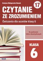 Czytanie ze zrozumieniem dla kl. 6 SP. Autor: Grażyna Małgorzata Nowak. SmakLiter.pl Okładka książki Czytanie ze zrozumieniem dla kl. 6 SP