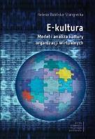 E-kultura. Model i analiza kultury organizacji wir. Autor: H. Bulińska-Stangrecka. SmakLiter.pl Okładka książki E-kultura. Model i analiza kultury organizacji wir
