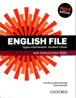 English File 3E Upper-Interm SB + online skills. Autor: Clive Oxenden; Christina Latham-Koenig. SmakLiter.pl Okładka książki English File 3E Upper-Interm SB + online skills