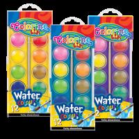 Opakowanie Farby akwarelowe 12 kolorów - duża pastylka