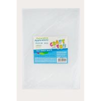 Opakowanie Filc arkusz biały 20x30 5el