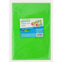 Opakowanie Filc arkusz zielony 20x30 5el