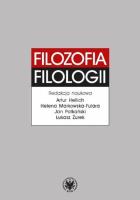 Okładka książki Filozofia filologii