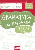 Gramatyka jak malowana. Graficzne KP dla kl.4-8. Autor: Sylwia Oszczyk. SmakLiter.pl Okładka książki Gramatyka jak malowana. Graficzne KP dla kl.4-8
