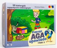 Historyjki obrazkowe. Papuga Aga opowiada cz. 5. Wydawca: KOMLOGO. SmakLiter.pl Opakowanie Historyjki obrazkowe. Papuga Aga opowiada cz. 5