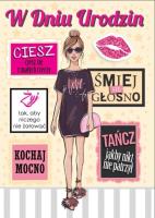 Opakowanie Karnet Bueno B6 + koperta wzór nr 04 Urodziny