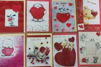 Opakowanie Karnet Walentynki B6 brokat + koperta