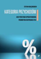 Okładka książki Kategoria przychodów jako podstawa opodatkowania..