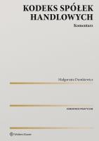 Okładka książki Kodeks spółek handlowych Komentarz w.1/2020