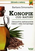 Konopie cud natury. Autor: Barbara Simonsohn. SmakLiter.pl Okładka książki Konopie cud natury