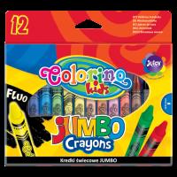 Opakowanie KREDKI ŚWIECOWE JUMBO 12 KOL. COLORINO KIDS