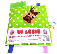 Okładka książki Książeczka sensoryczno-manipulacyjna. W lesie