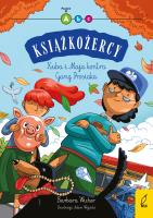 Książkożercy. Kuba i Maja kontra Gang Prosiaka. Autor: Wicher Barbara. SmakLiter.pl Okładka książki Książkożercy. Kuba i Maja kontra Gang Prosiaka